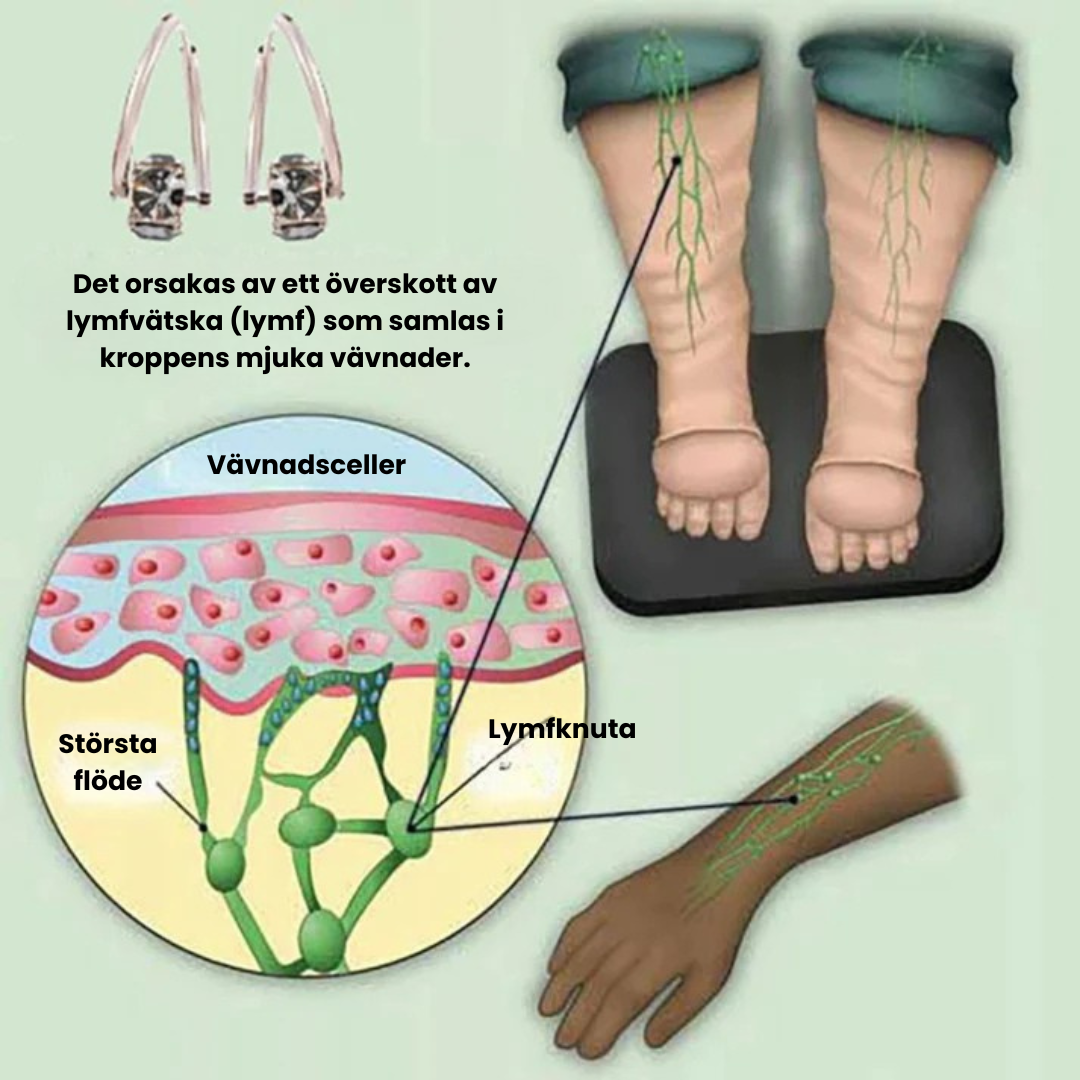 LymphaGem™ - Örhängen med Lymfatisk Magnetterapi
