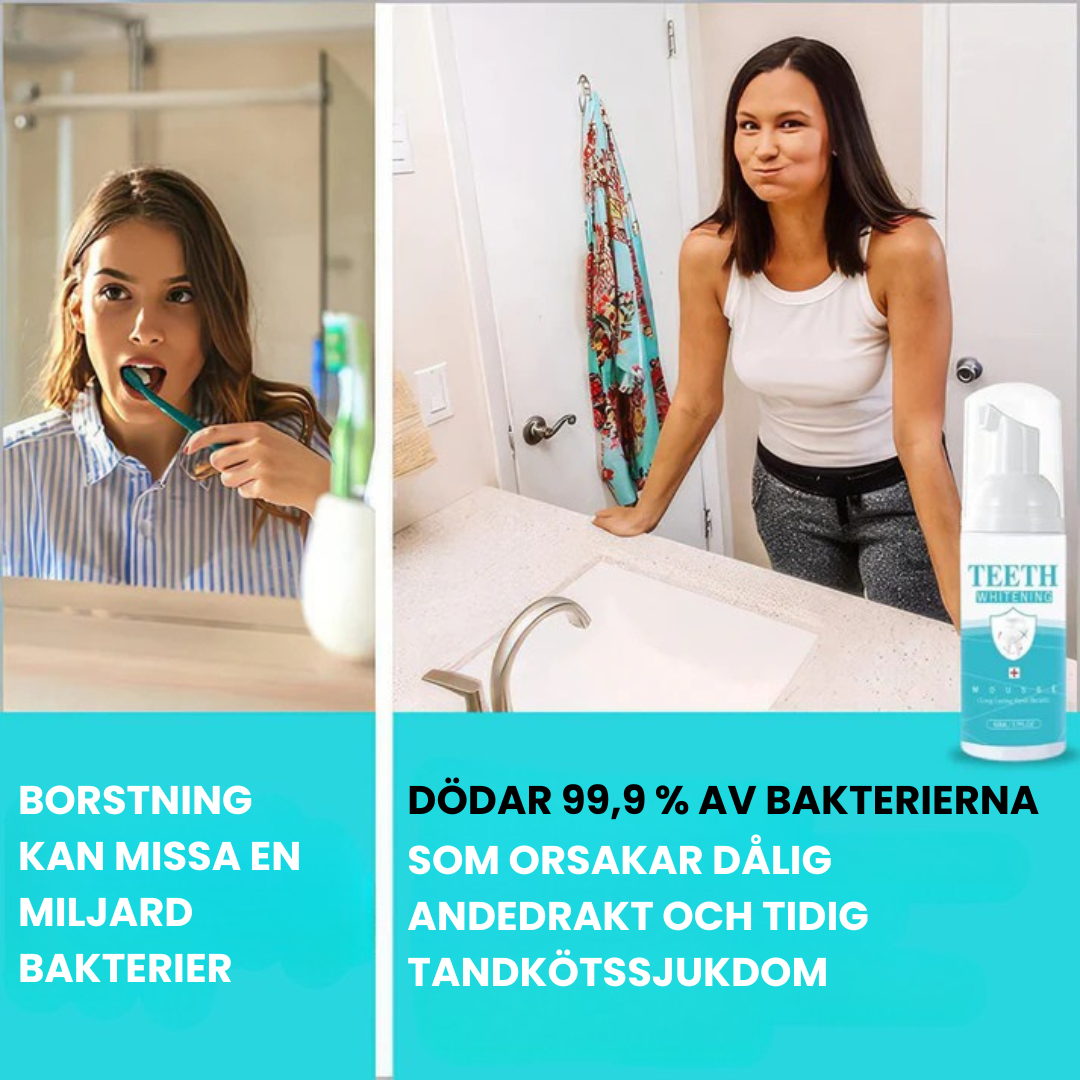 Brightify™ - Tandblekningsmousse för Vitare Tänder