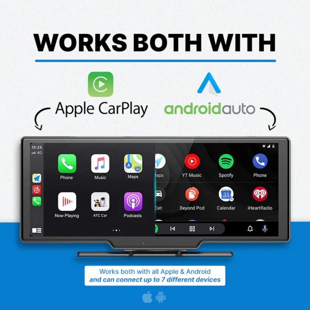 RoadSync™ - 10-Tums Bil DVR Carplay Auto Dashcam