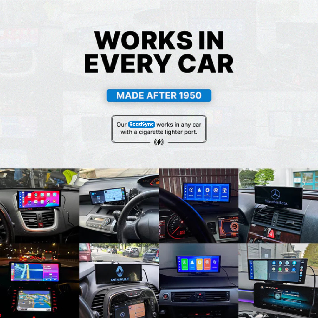 RoadSync™ - 10-Tums Bil DVR Carplay Auto Dashcam