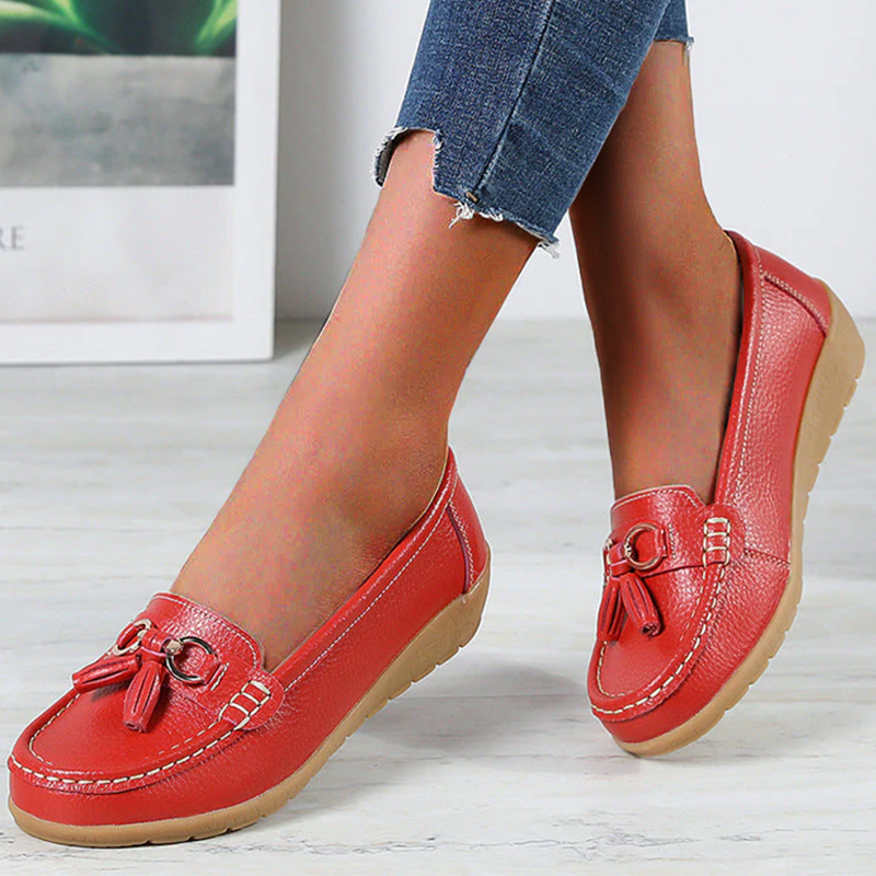 Maya™ - Bekväma Ortopediska Loafers, Stilrena och Stödjande