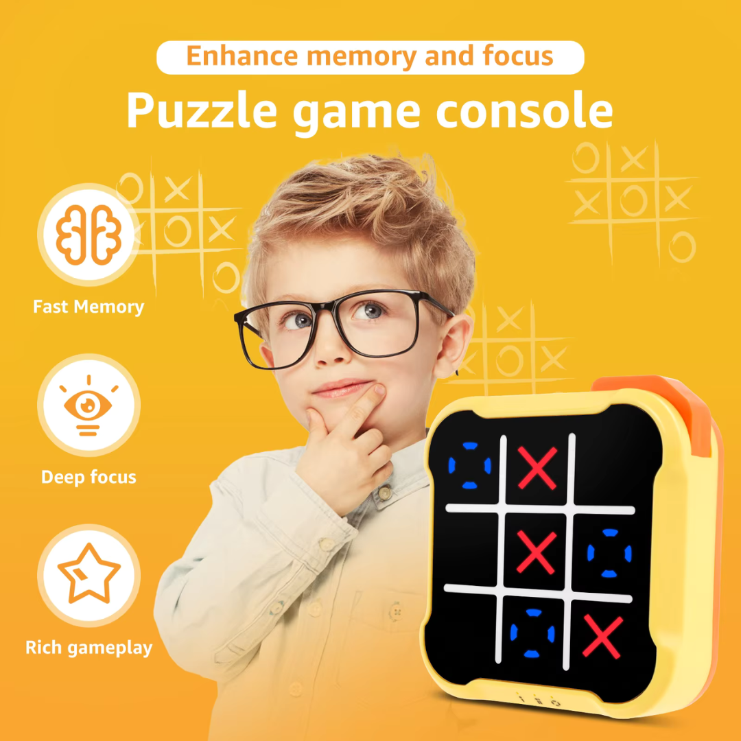 TicTac-Toe™ - Kompakt och Bärbart Familjebrädspel