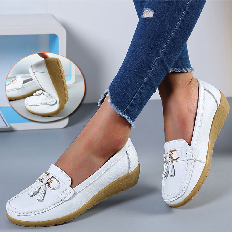 Maya™ - Bekväma Ortopediska Loafers, Stilrena och Stödjande