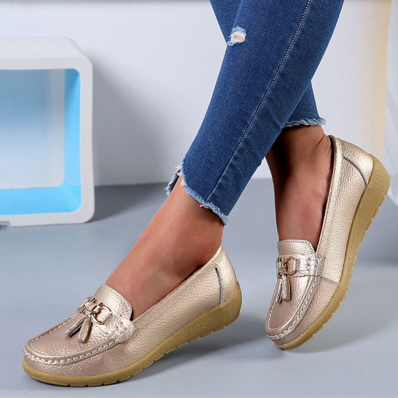 Maya™ - Bekväma Ortopediska Loafers, Stilrena och Stödjande