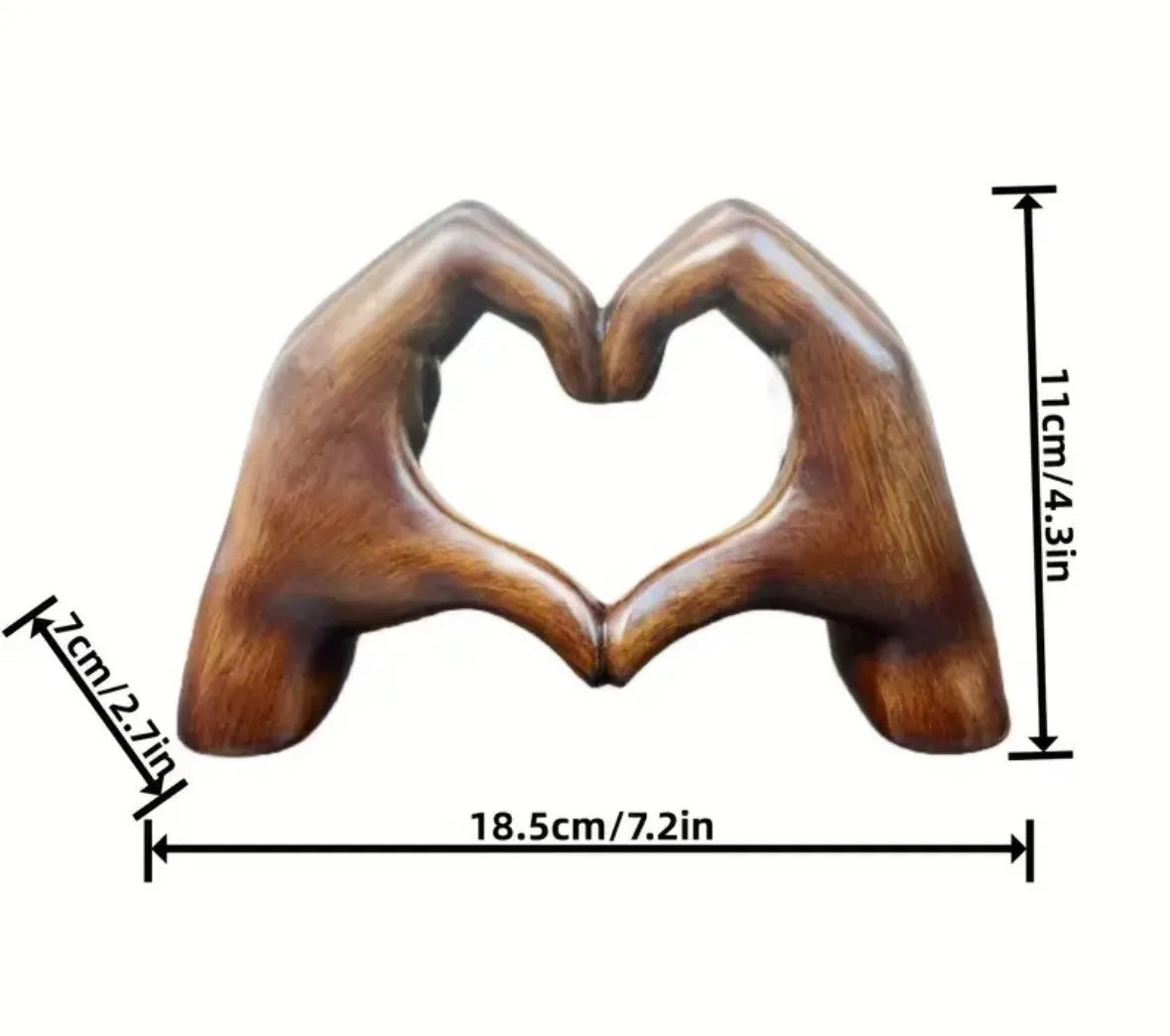 HandHeart™ - Handformad Hjärtformad Dekorativ Pridnad