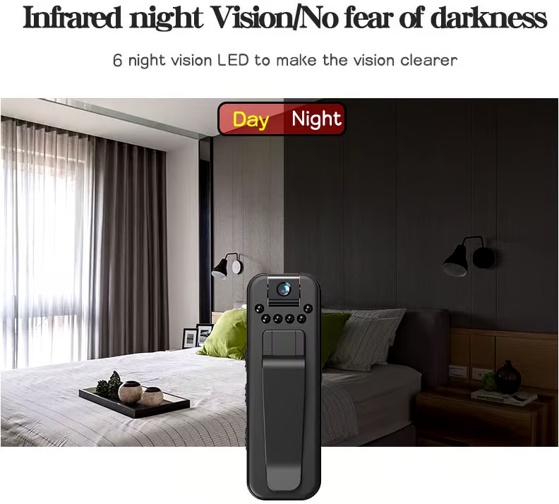 VisionCam™ - HD 1080P Uppladdningsbar Mini Kroppskamera Med Nattseende & Roterande Lins