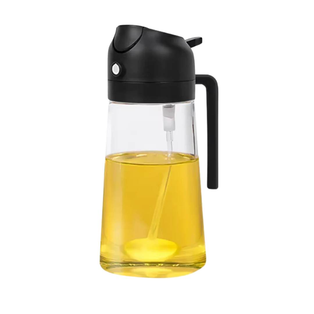 OilFlow™ - 2 i 1 Glas Spray- och Hällflaska 470ml | 1+1 GRATIS