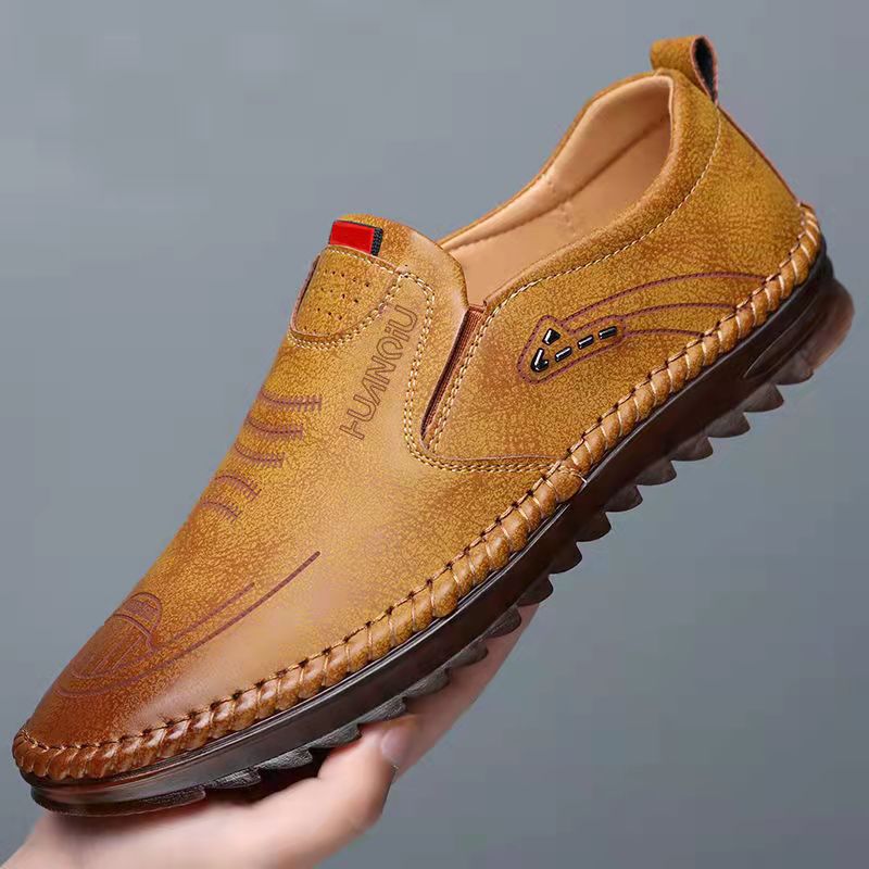 Helmut™ – Andningsbara Halkfria Lädersneakers För Män