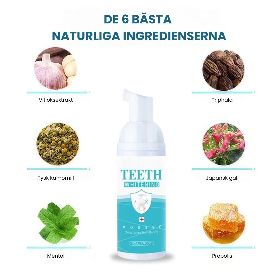 Brightify™ - Tandblekningsmousse för Vitare Tänder