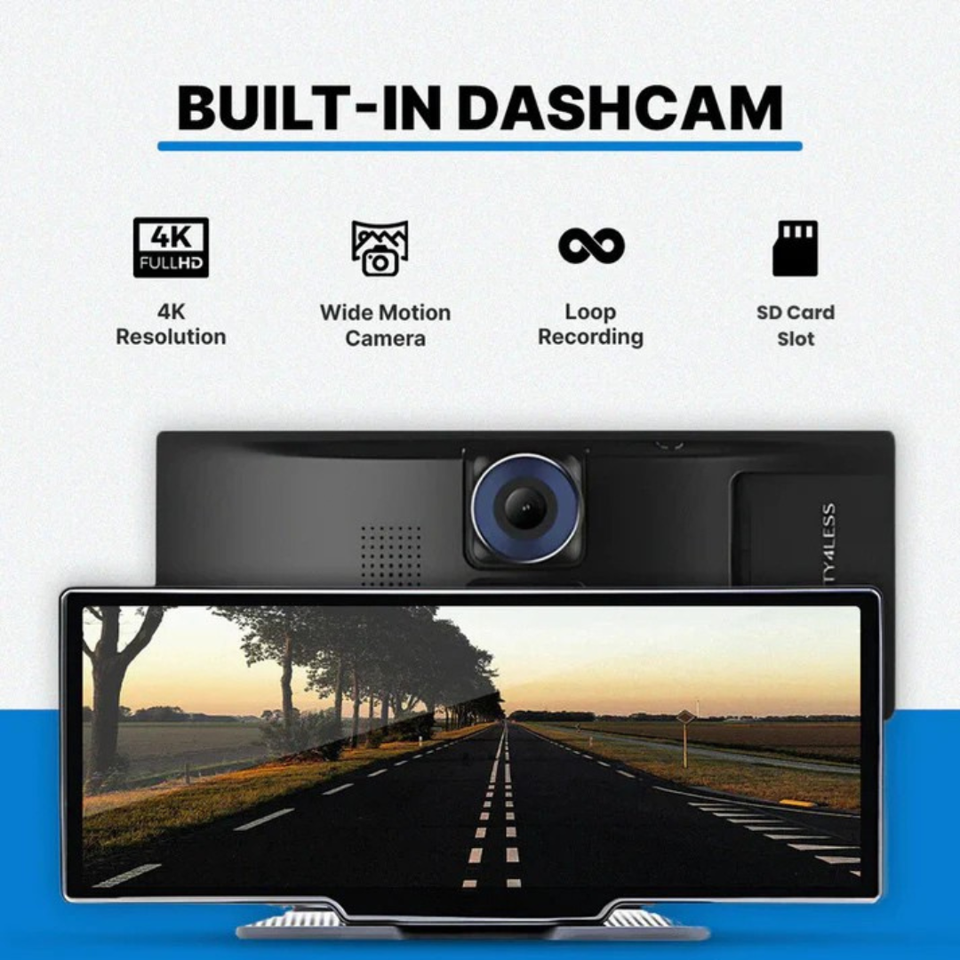 RoadSync™ - 10-Tums Bil DVR Carplay Auto Dashcam