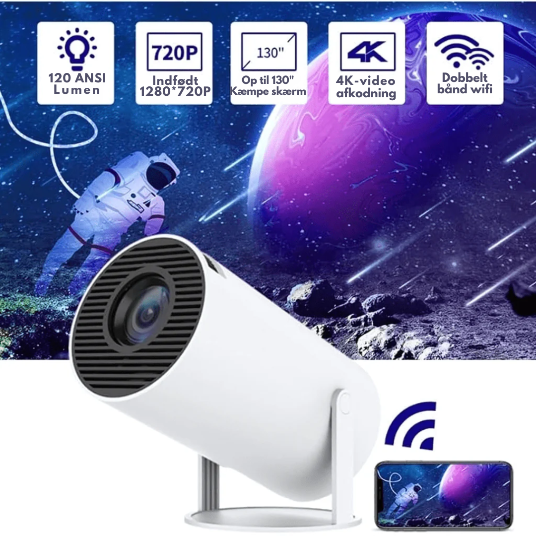 ProjectorX™ - Ultra HD Bärbar Projektor