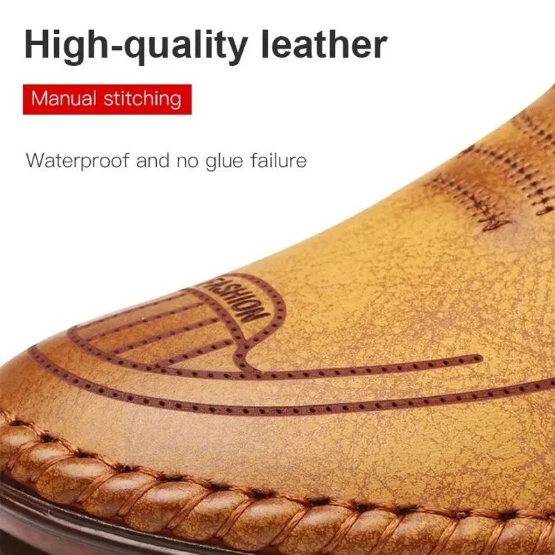Helmut™ – Andningsbara Halkfria Lädersneakers För Män