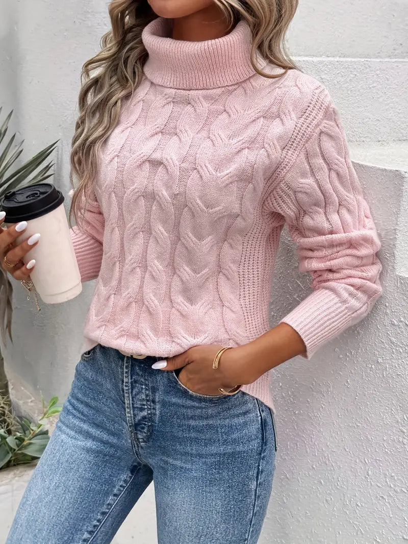 Charlotte™ - Elegant Tvinnad Polohalsad Tröja