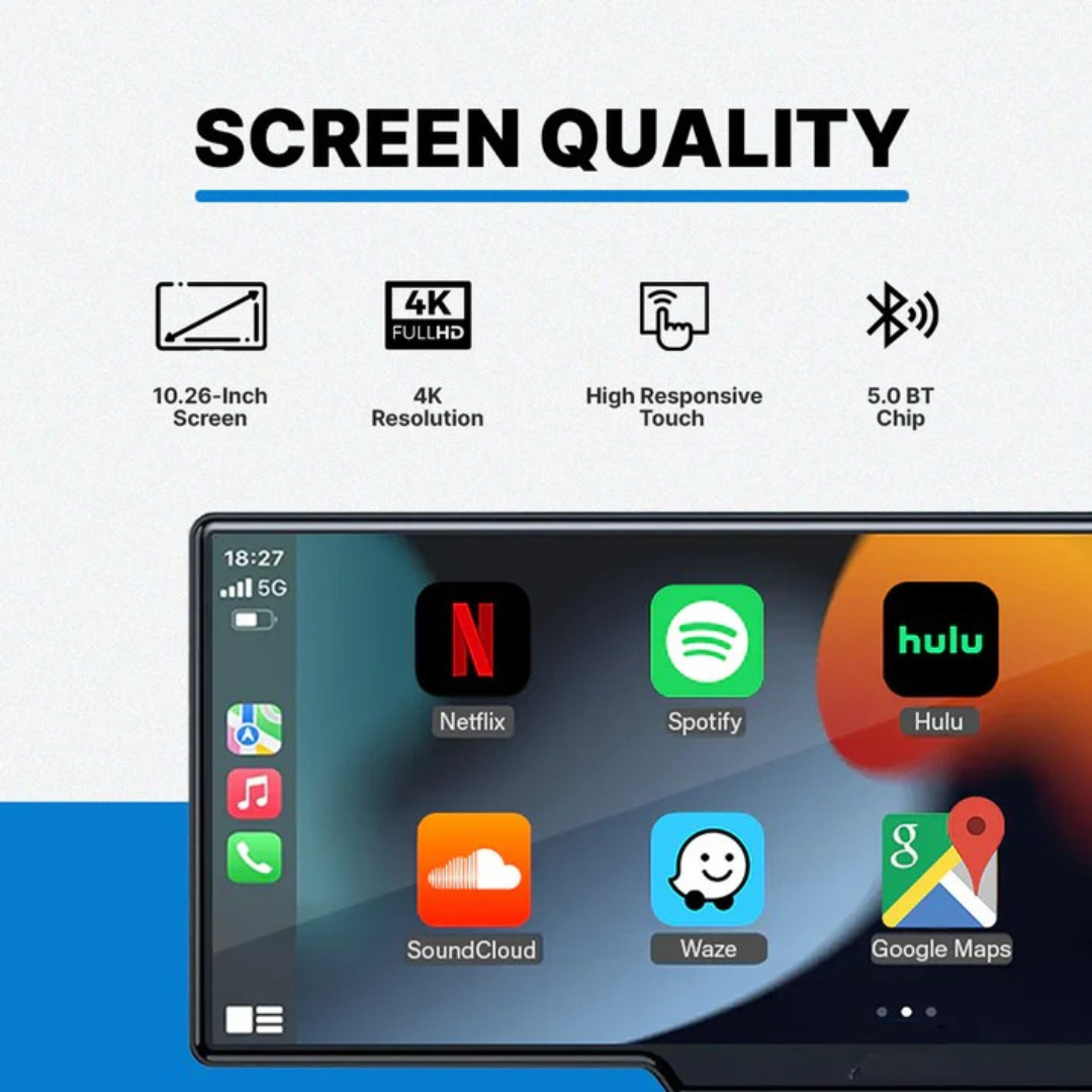 RoadSync™ - 10-Tums Bil DVR Carplay Auto Dashcam