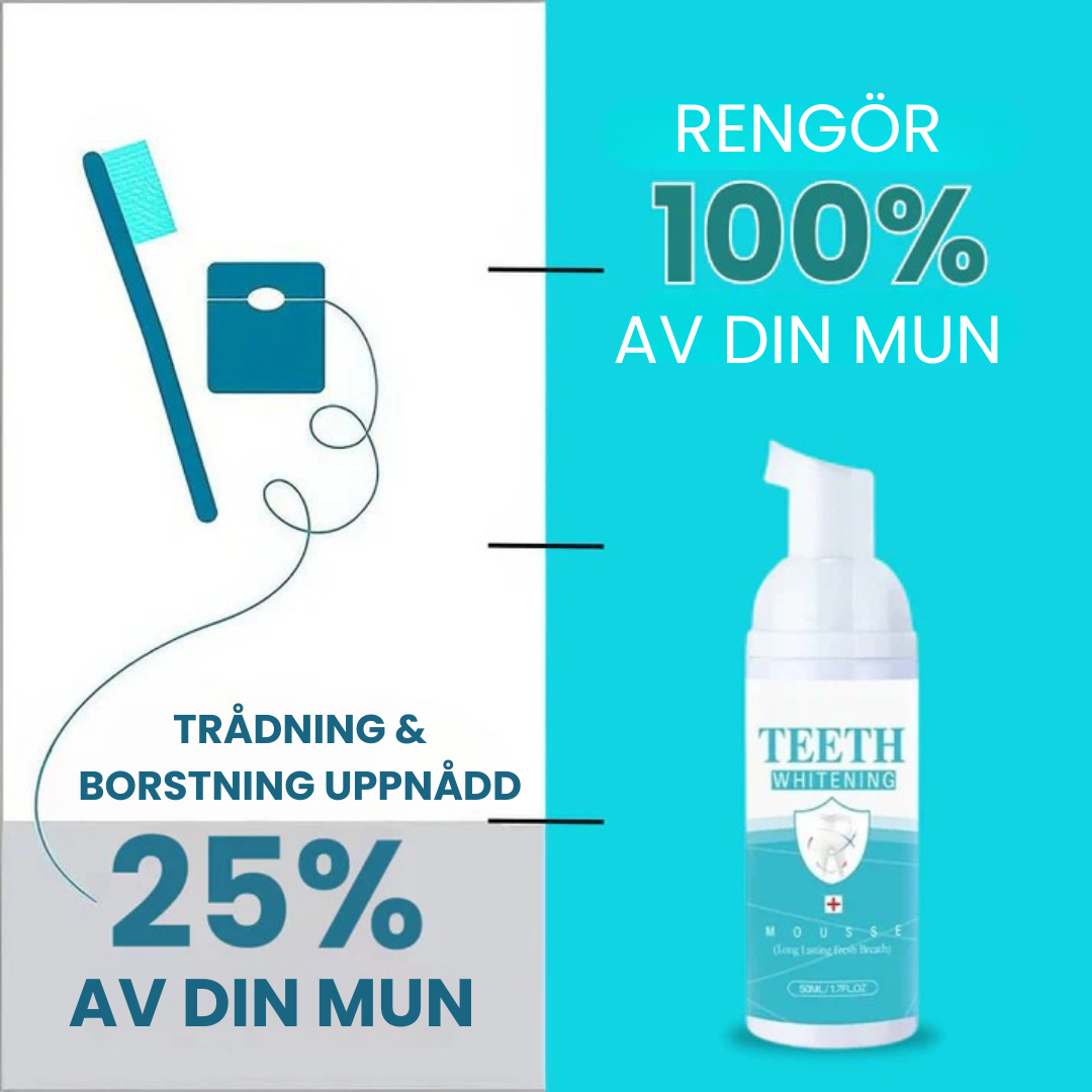 Brightify™ - Tandblekningsmousse för Vitare Tänder