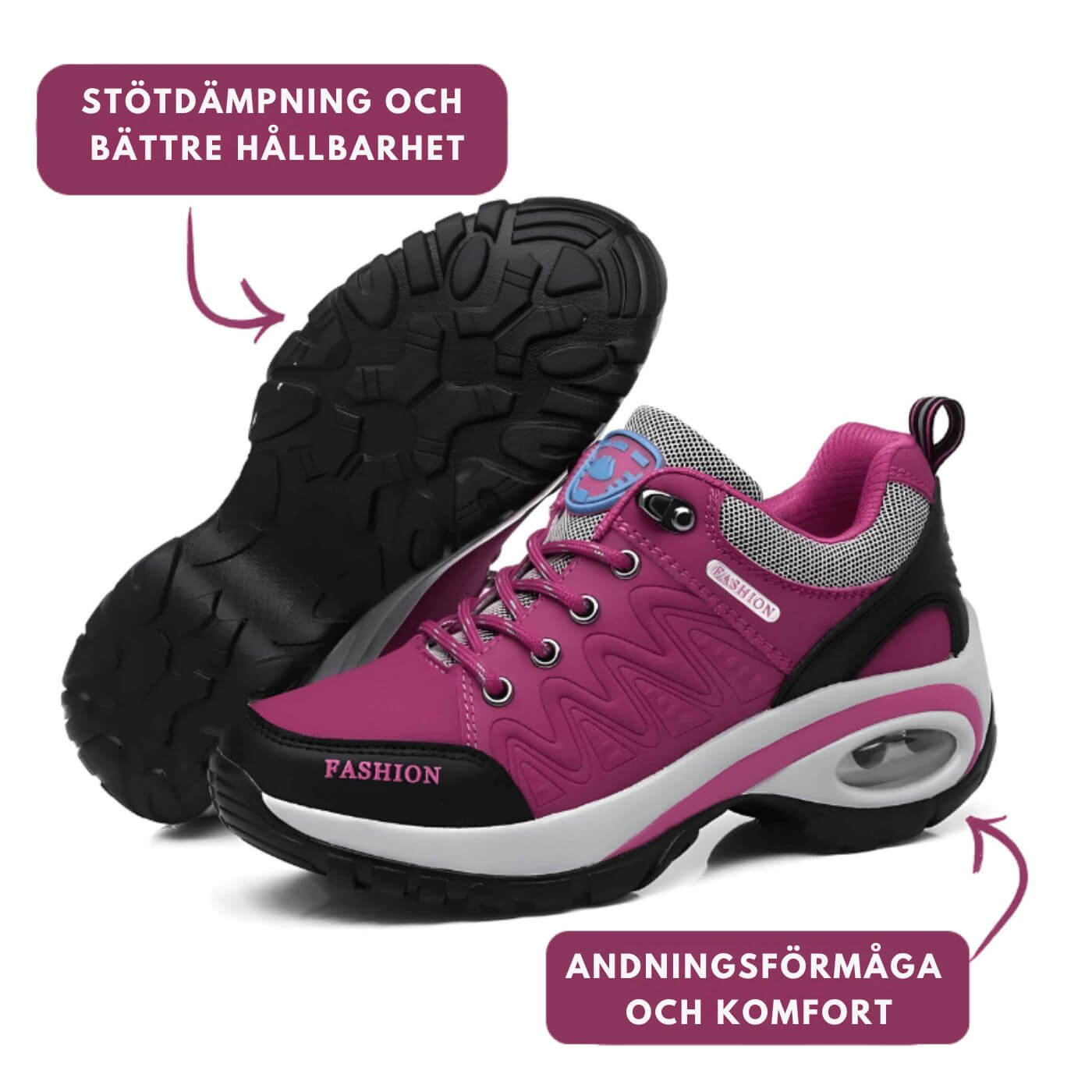 Comfora™ – Ergonomiska Promenadskor med Stödjande Sula