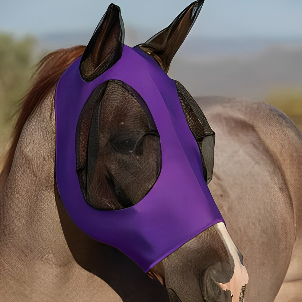 MeshMask™ - Andningsbar Anti-insektsmask Stretchig Mask För Din Häst