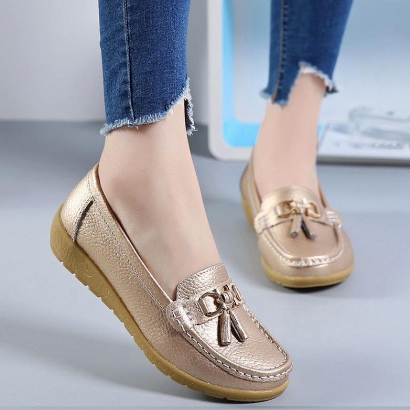 Maya™ - Bekväma Ortopediska Loafers, Stilrena och Stödjande