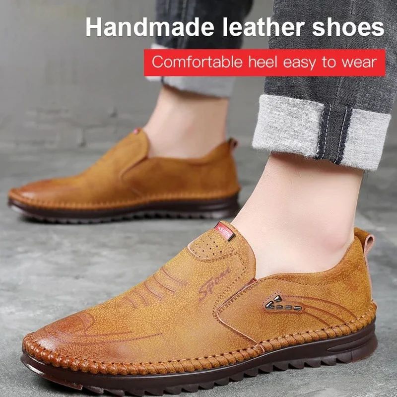 Helmut™ – Andningsbara Halkfria Lädersneakers För Män