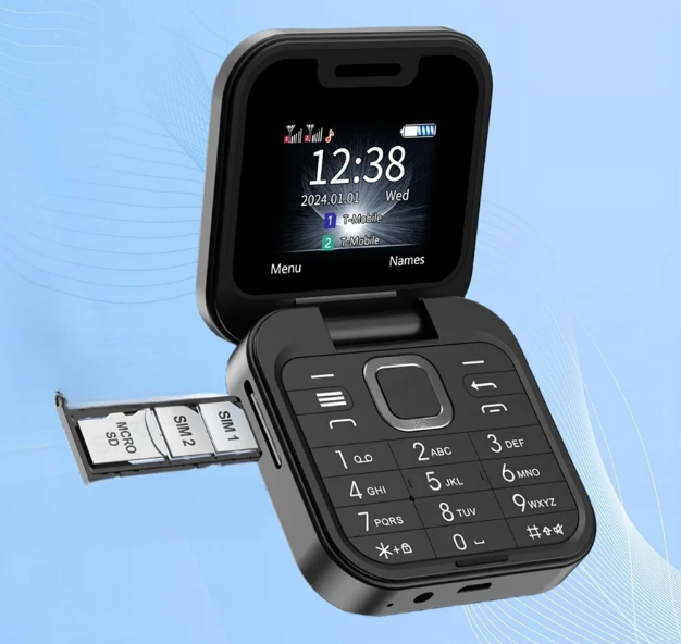 NostalgiaFlip™ - Mini Hopfällbar Mobiltelefon