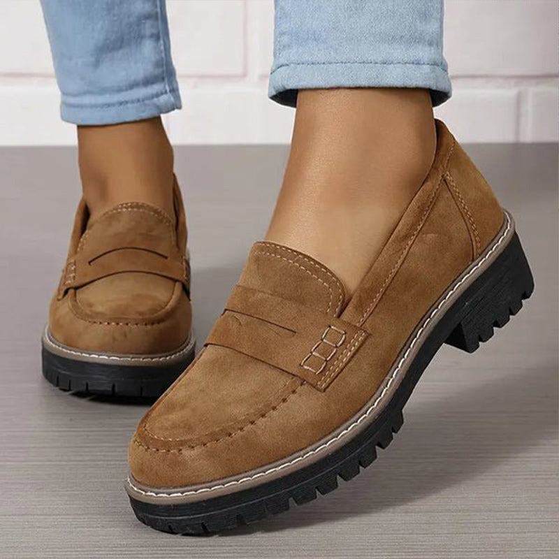 Emilia™ - Bekväma Chunky Loafers med Plattform