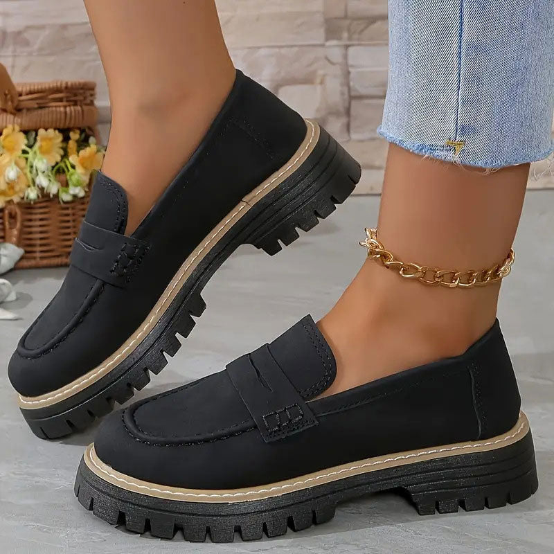 Emilia™ - Bekväma Chunky Loafers med Plattform