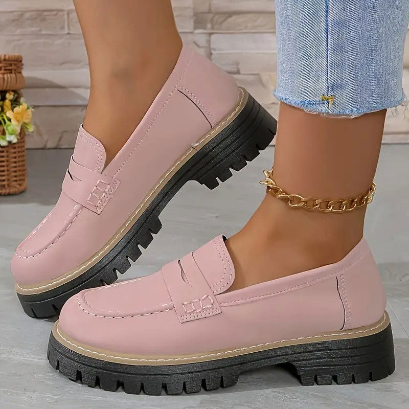 Emilia™ - Bekväma Chunky Loafers med Plattform