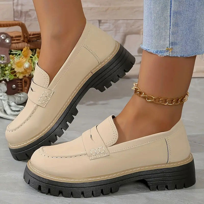 Emilia™ - Bekväma Chunky Loafers med Plattform