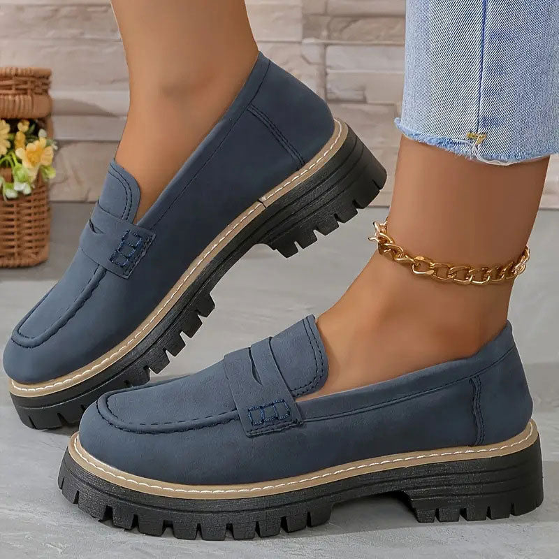 Emilia™ - Bekväma Chunky Loafers med Plattform
