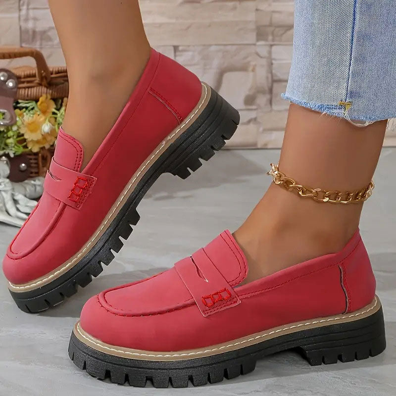 Emilia™ - Bekväma Chunky Loafers med Plattform