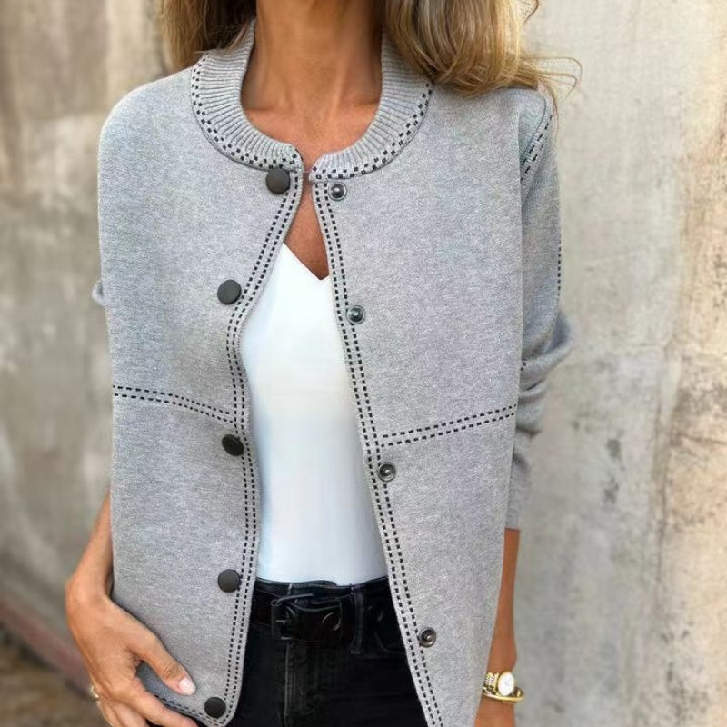 Lena™ - Elegant Kofta För Kvinnor Med Knappar