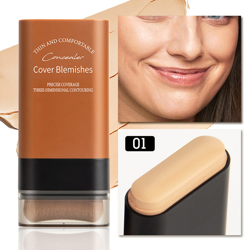 FlawlessStick™ - Omedelbar Täcktäckande Foundationstick med Inbyggd Borste