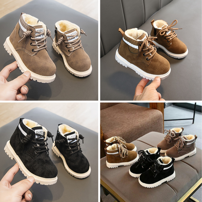 KiddieStep™ - Avslappnade Vinterfleece Barnskor