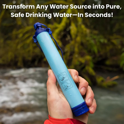 PureSip™ - Bärbart Miljövänligt Vattenfilter För På Resande Fot i Naturen | 1+1 GRATIS