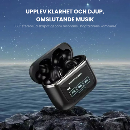 AuraBuds™ – Kristallklar ljudkvalitet och bekväma hörlurar (kompatibla med iOS och Android)