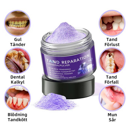 DentaPure™ - Mineral Restaurerande Tandpulver - Rekommenderad av Svenska Tandläkarförbundet