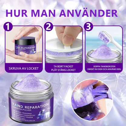 DentaPure™ - Mineral Restaurerande Tandpulver - Rekommenderad av Svenska Tandläkarförbundet
