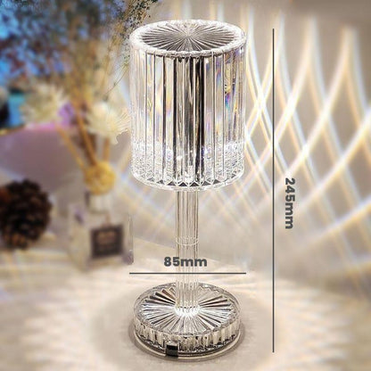 LumiGlow™ - Kristall LED Bordslampa med 16 Färger
