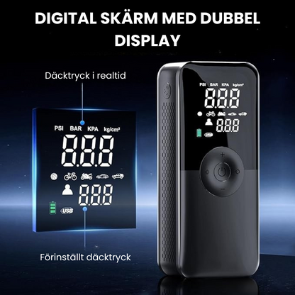 AirGuard™ - Multifunktionell Digital Luftpump och Powerbank