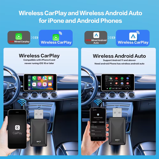 CarLinker™ - Trådlös CarPlay & Android Auto Adapter