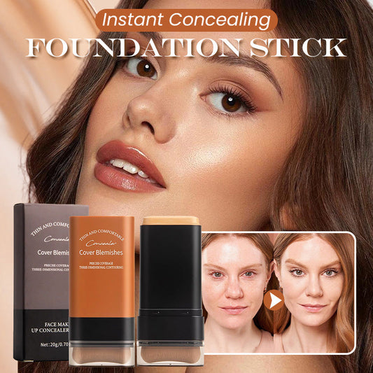 FlawlessStick™ - Omedelbar Täcktäckande Foundationstick med Inbyggd Borste