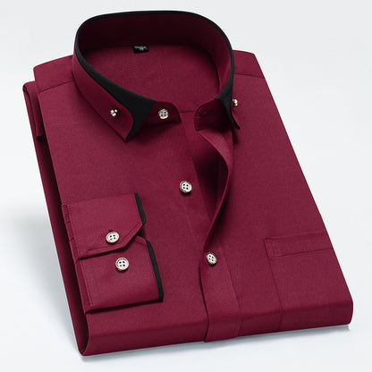 Patrik™ - Smart Casual Långärmad Skjorta För Män