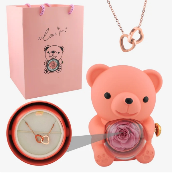 Bloomée™ - Evig Ros Med Ett GRATIS Dolt Halsband