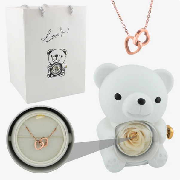 Bloomée™ - Evig Ros Med Ett GRATIS Dolt Halsband