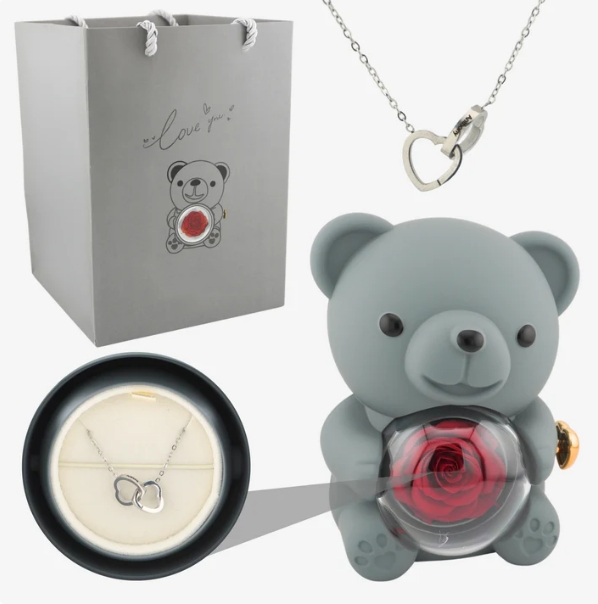 Bloomée™ - Evig Ros Med Ett GRATIS Dolt Halsband
