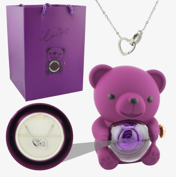 Bloomée™ - Evig Ros Med Ett GRATIS Dolt Halsband