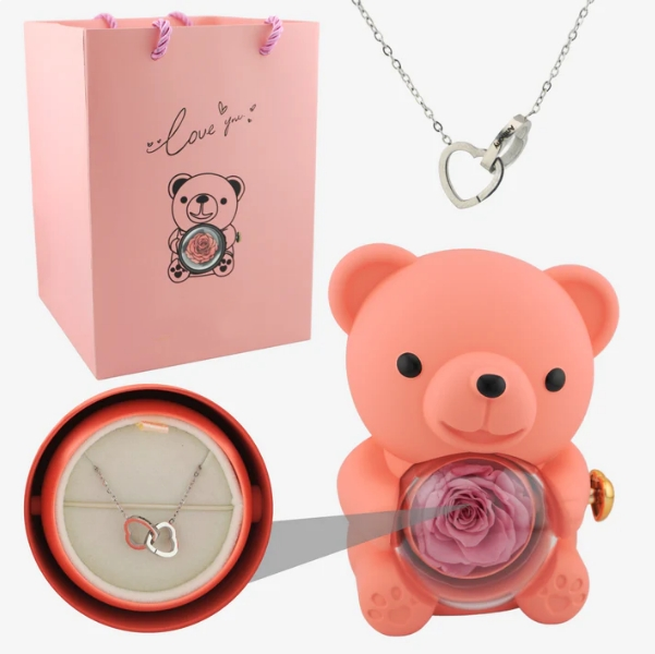 Bloomée™ - Evig Ros Med Ett GRATIS Dolt Halsband