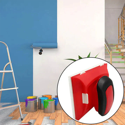 PaintBuddy™ - Röd Målningskant Med Nylonborst