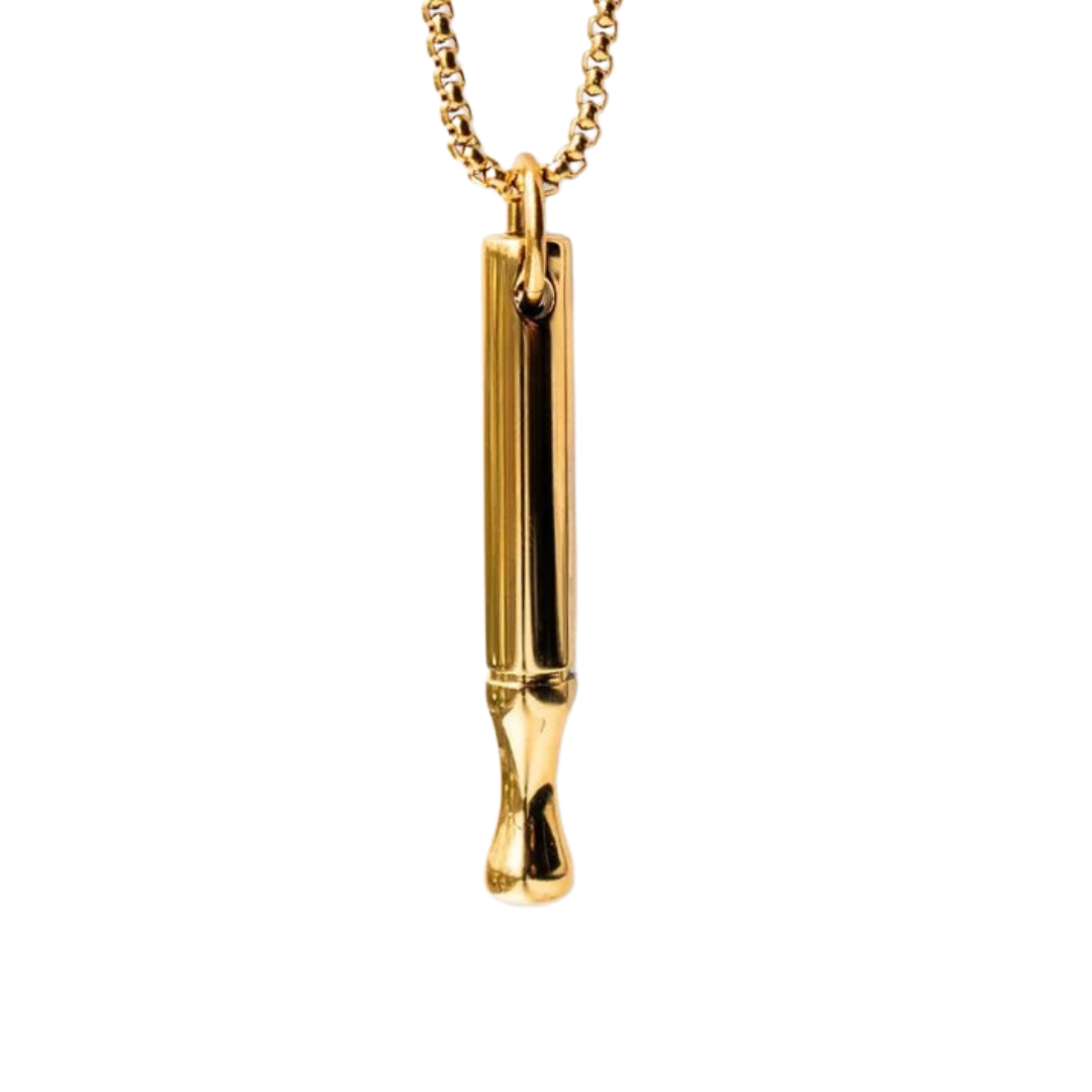 BreatheLink™ - Stressavlastande och Andningsövning Meditation Whistle Halsband
