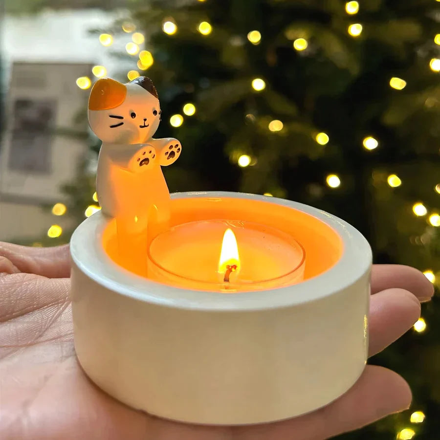 PurrLight™ - Handgjord Kattljusstake För Extra Atmosfär